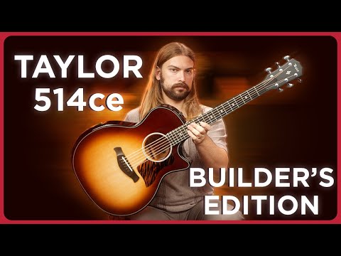 Taylor Builder's Edition 514ce Grand Auditorium Acoustic/Electric Guitar - Kona Burst Top with Hardshell Case image 11