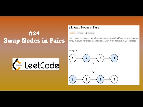 Swap Nodes in Pairs | Linked List | Python | LeetCode 24