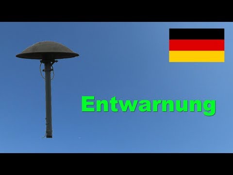 Sirenensignal "Entwarnung" (Deutschland)