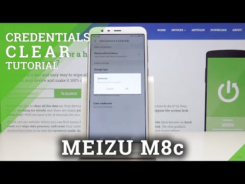 How to Clear Credentials in MEIZU M8C – Erase All Licenses