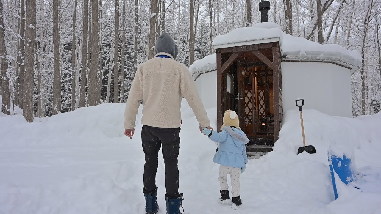 大雪の中、娘とふたりで冬キャンプに行ってきた