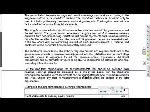 FAC3703 Episode 7 Specific Financial Reporting