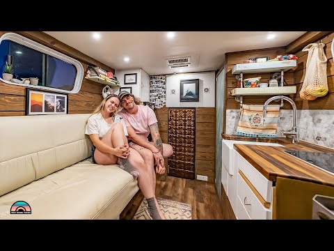 DIY Ambulance for Couple who Love Road Life & Community