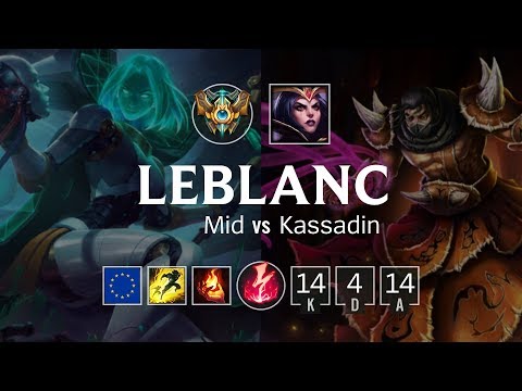 LeBlanc Mid vs Kassadin - EUW Challenger Patch 8.23