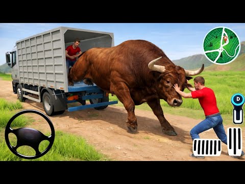 Farm Animal Truck Transport Simulator 3D - Animal Transport Truck Driving Game - Android Gameplay
