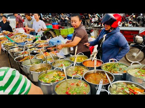 $1.00 Dinner/ Most Popular Cambodian Street Food in Siem Reap Province, Cambodia