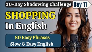 Learn English FAST – Shopping in English | Day 11 | Shadowing English Speaking Practice