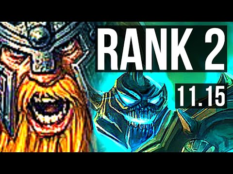 OLAF vs HECARIM (JUNGLE) (DEFEAT) | Rank 2, Rank 1 Olaf, Dominating | TR Challenger | v11.15