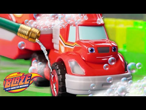 Big Rig Blaze’s Toy Car Wash Surprise! | Blaze and the Monster Machines
