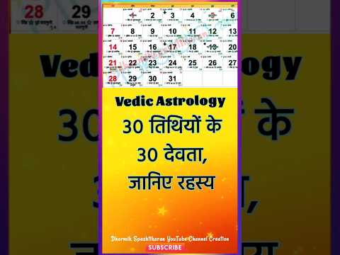 Tithi Devta #panchang #tithi #astrology #hinducalendar #indianastrology #shorts