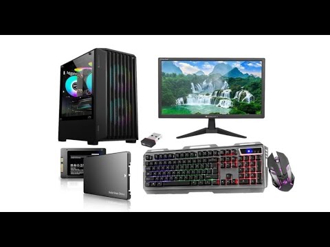 MegaDesk Desktop Pc Set, i5 8th Gen, 16 GB RAM, 256 GB SSD, 1 TB HDD, 19" HD LED Monitor