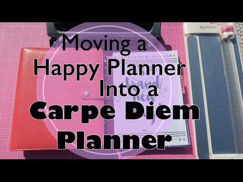 How to Move a Happy planner into a Carpe Diem A5 Binder Planner| I'm A Cool Mom