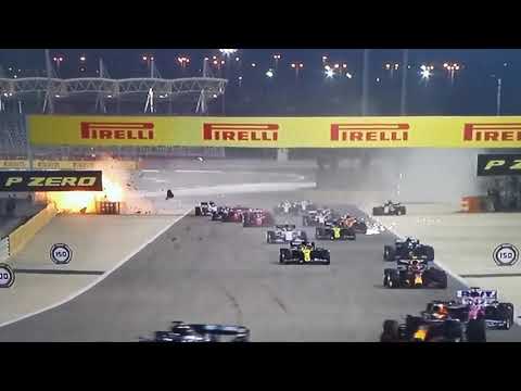 F1 Bahrain crash Grosjean 29.11.2020