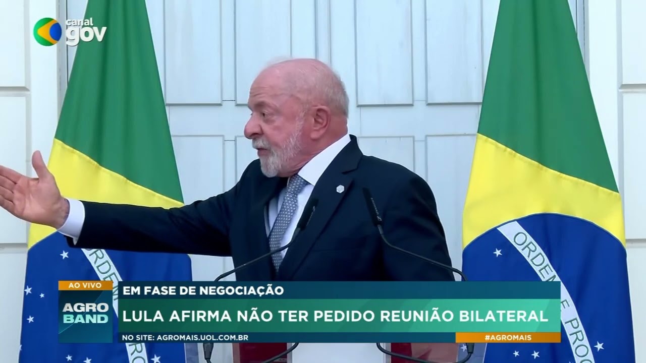 Lula comenta negociações com os EUA e impasse comercial com a União Europeia