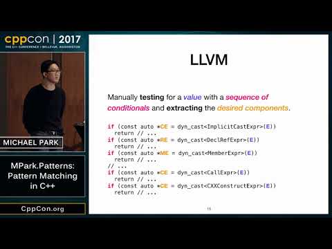 CppCon 2017: Michael Park “MPark.Patterns: Pattern Matching in C++”