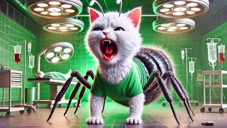 The kitten become an Ant monster🐱 #cat #cute #ai #catvideos #cutecat #aicat