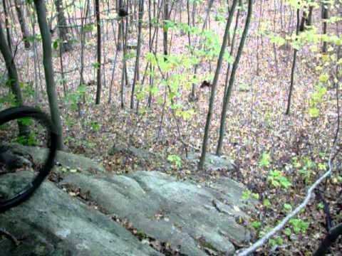 Mtn Biking - Sutton, MA. Steep Roller