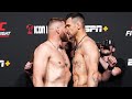 UFC Vegas 54: Weigh-In Faceoffs
