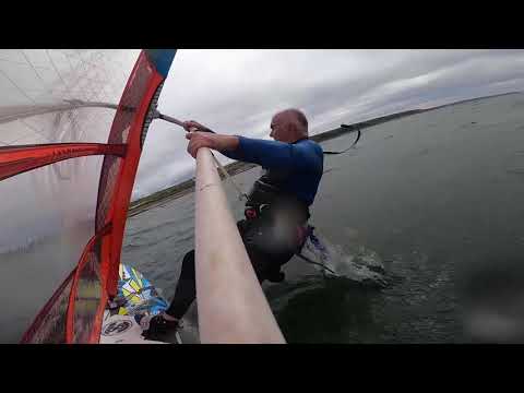 30 July 2020. Windsurfing, Harrington, Cumbria, UK