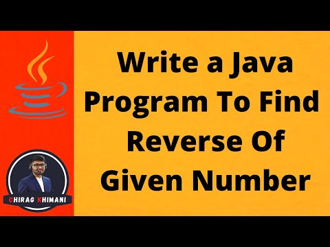 30 Java Program To Find Reverse Of Given Number Java While Loop
