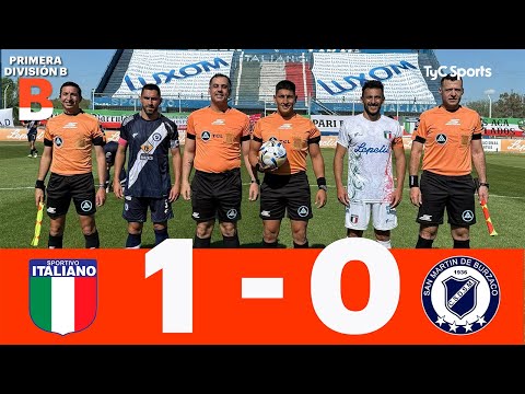 Sportivo Italiano 1-0 San Martín (B) | Primera División B | Fecha 16 (Clausura)