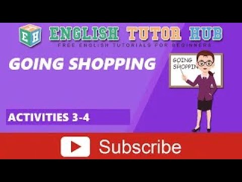 Fazer compras | Atividades 3-4 | Aula de inglês