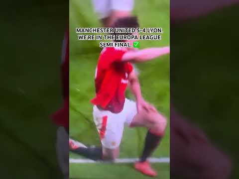 MANCHESTER UNITED 5-4 LYON (7-6 ON AGGREGATE) #football #manchesterunited #lyon #europaleague #viral
