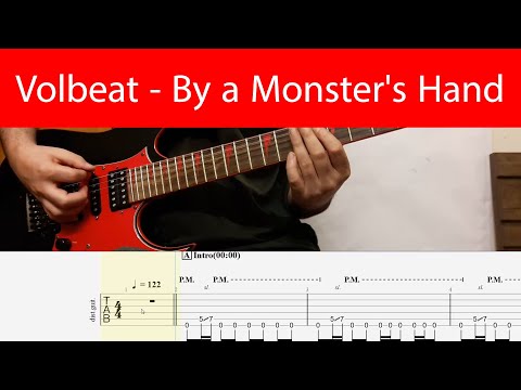 Volbeat - By a Monster's Hand Guitar Cover With Tabs And Backing Track