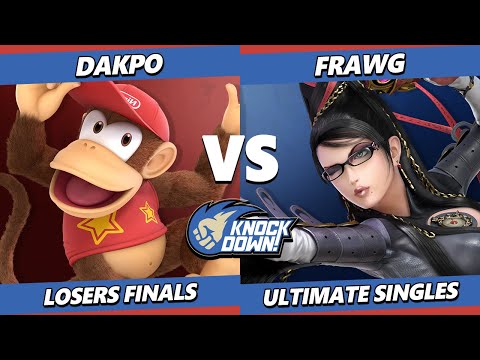 Knockdown 77 Losers Finals - Dakpo (Diddy Kong) Vs. Frawg (Bayonetta) Smash Ultimate - SSBU
