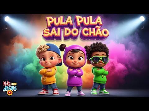 Pula Pula Sai Do Chão Com Jesus - Música Infantil Gospel