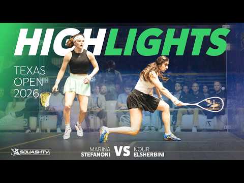 🇪🇬 ElSherbini v Stefanoni 🇺🇸 | Texas Open 2026 | SEMI-FINAL HIGHLIGHTS