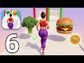 Twerk Race 3D Gameplay Walkthrough Part 6 Junk Food Vs Vegetable Tutorial Android IOS