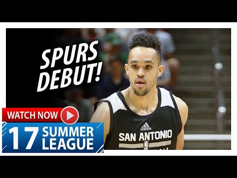 Derrick White Full Spurs Debut Highlights vs Jazz (2017.07.03) Summer League - 13 Pts