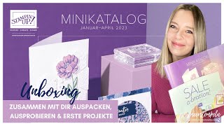 ⚓️ Unboxing | Pack & Probiere mit mir aus + Ideen | Minikatalog & Sale-a-Bration 2023 - Stampin‘Up!