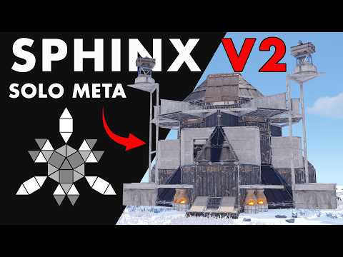 SPHINX V2 - ULTIMATE SOLO Bunker Base - aloneintokyo Style | SOLO/DUO/TRIO - RUST 2025