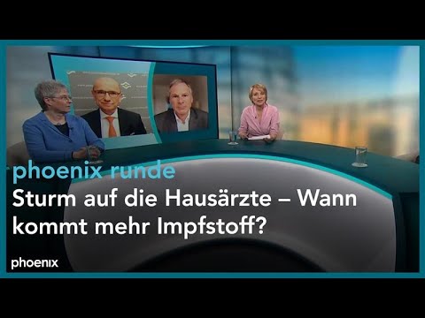 phoenix runde Sturm auf die Hausärzte – Wann kommt mehr Impfstoff?
