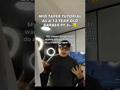 This 13 Year Old Barber Is Dropping 🔥 Step by Step Tutorials💈✨ Mid Taper Barber Educational PART 2