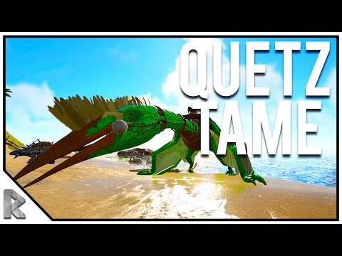 STRESSFUL LEVEL 130 QUETZ TAME! - Pugnacia Dinos Modded Ark Twitch Server #7