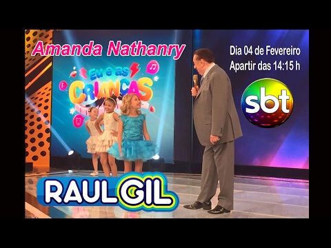 Chamada Amanda Nathanry no Programa Raul Gil -SBT 04/02/2017