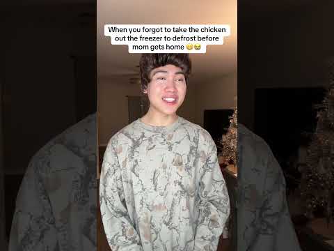 When you forgot to take the chicken out the freezer 😬😭 #shorts