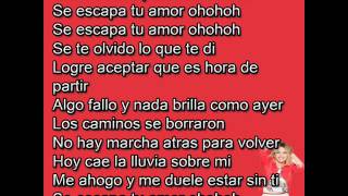 Tini - Se escapa tu amor - Letra