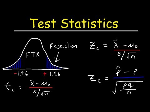 Test Statistic For Means and Population Proportions