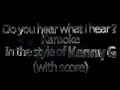 Do you hear what I hear | karaoke with soprano saxophone score | Kenny G |