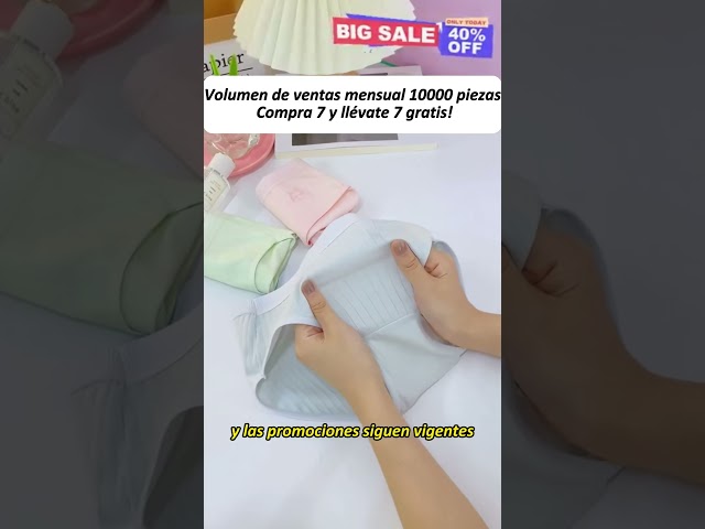 Vídeo relacionado con Pack 7 Bragas Brasileñas Femenine Collection Multicolor