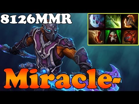 Dota 2 - Miracle- 8126MMR TOP 1 MMR in the World Plays Anti-Mage vol 4 - Ranked Match Gameplay
