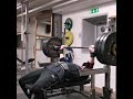 Dead bench press 145kg 14 reps after 20 reps on 120kg, bodyweight 90kg