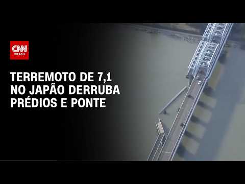 IMAGENS AÉREAS: Forte terremoto no Japão derruba santuário e ponte; milhares estão desabrigados