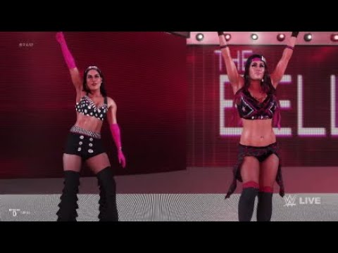 WWE 2K19 - Nikki Bella with Brie Bella VS Jacqueline