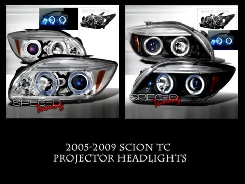 2005-2009 Scion tC Spec-D Aftermarket Headlight Installation