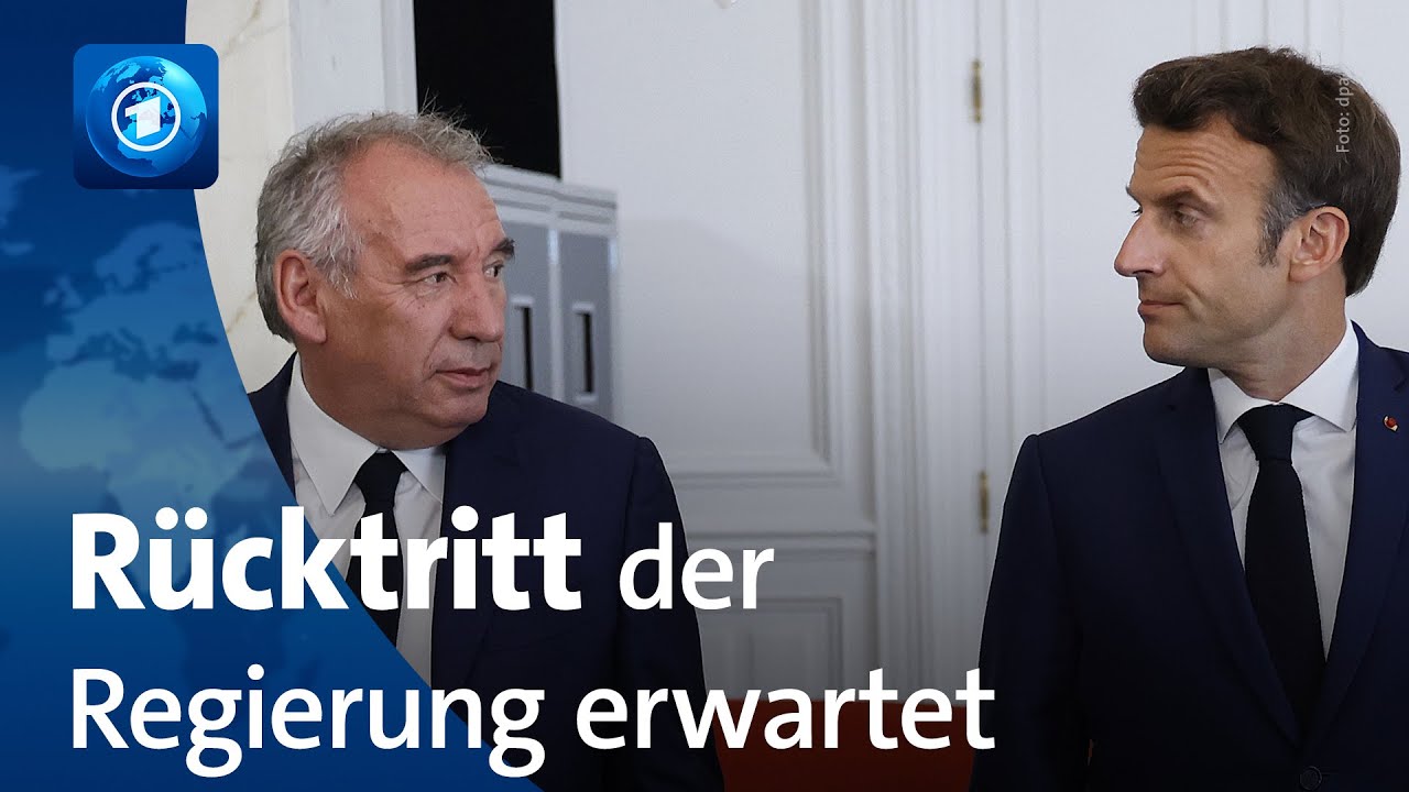 Nach Vertrauensfrage von Bayrou: Rücktritt der französischen Regierung erwartet